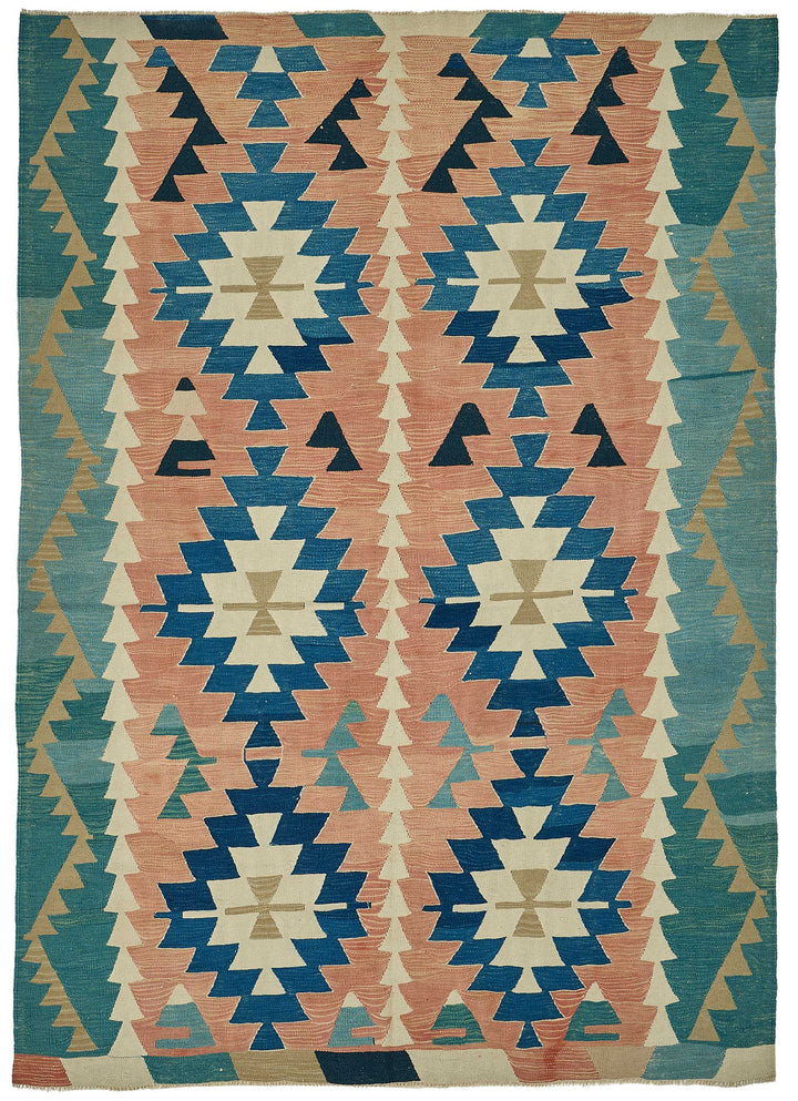6x9 Handwoven Turkish Kilim Rug - 50606