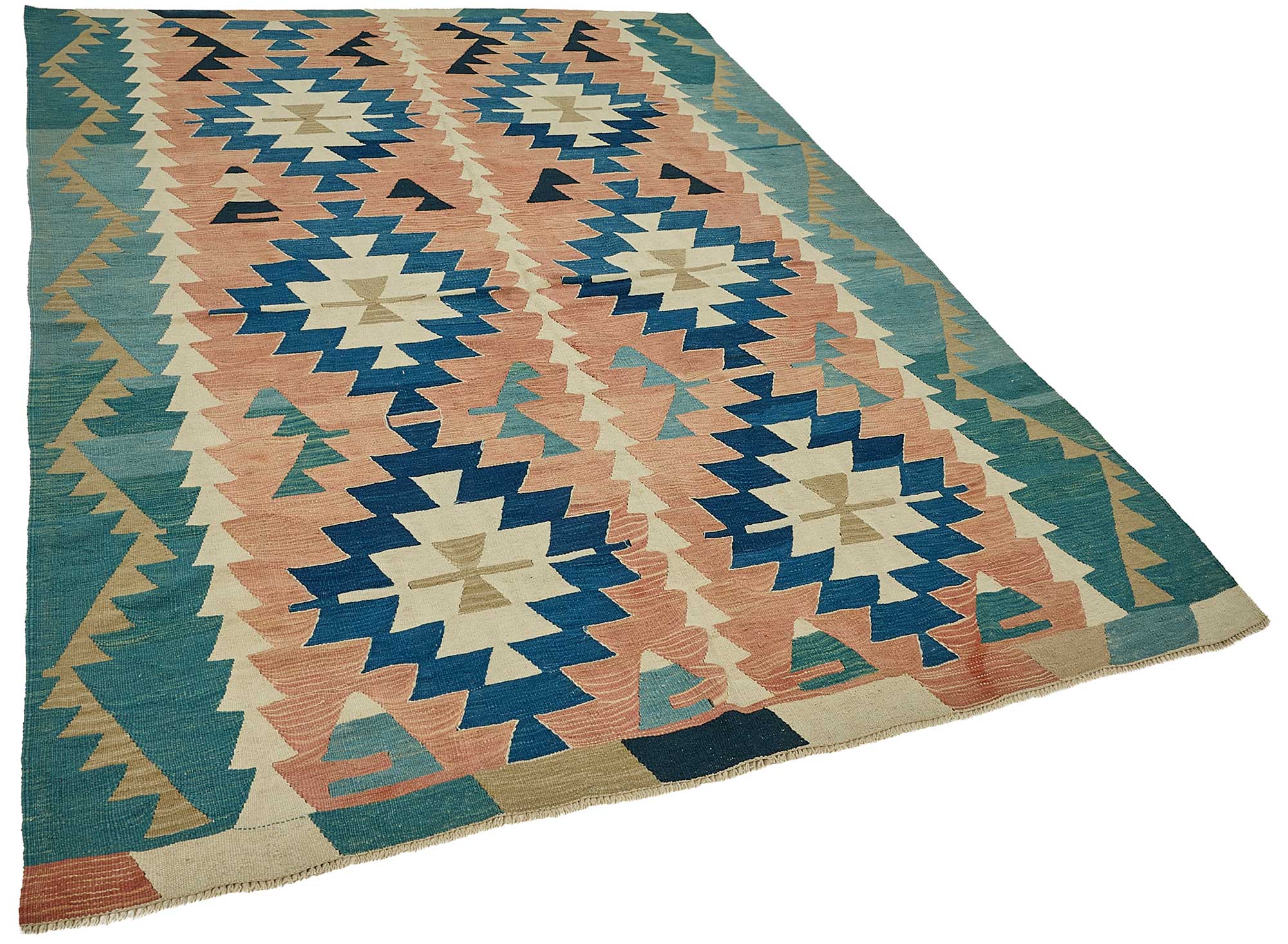 6x9 Handwoven Turkish Kilim Rug - 50606