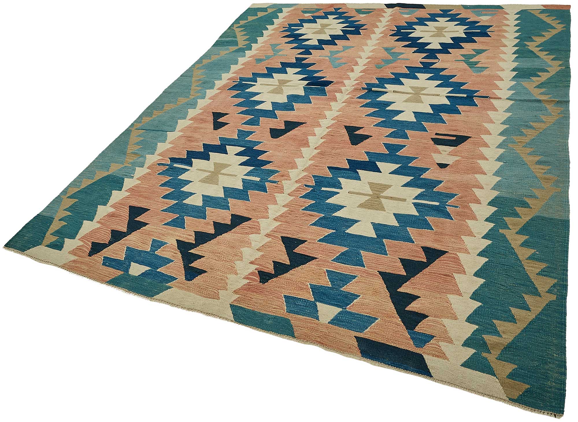 6x9 Handwoven Turkish Kilim Rug - 50606