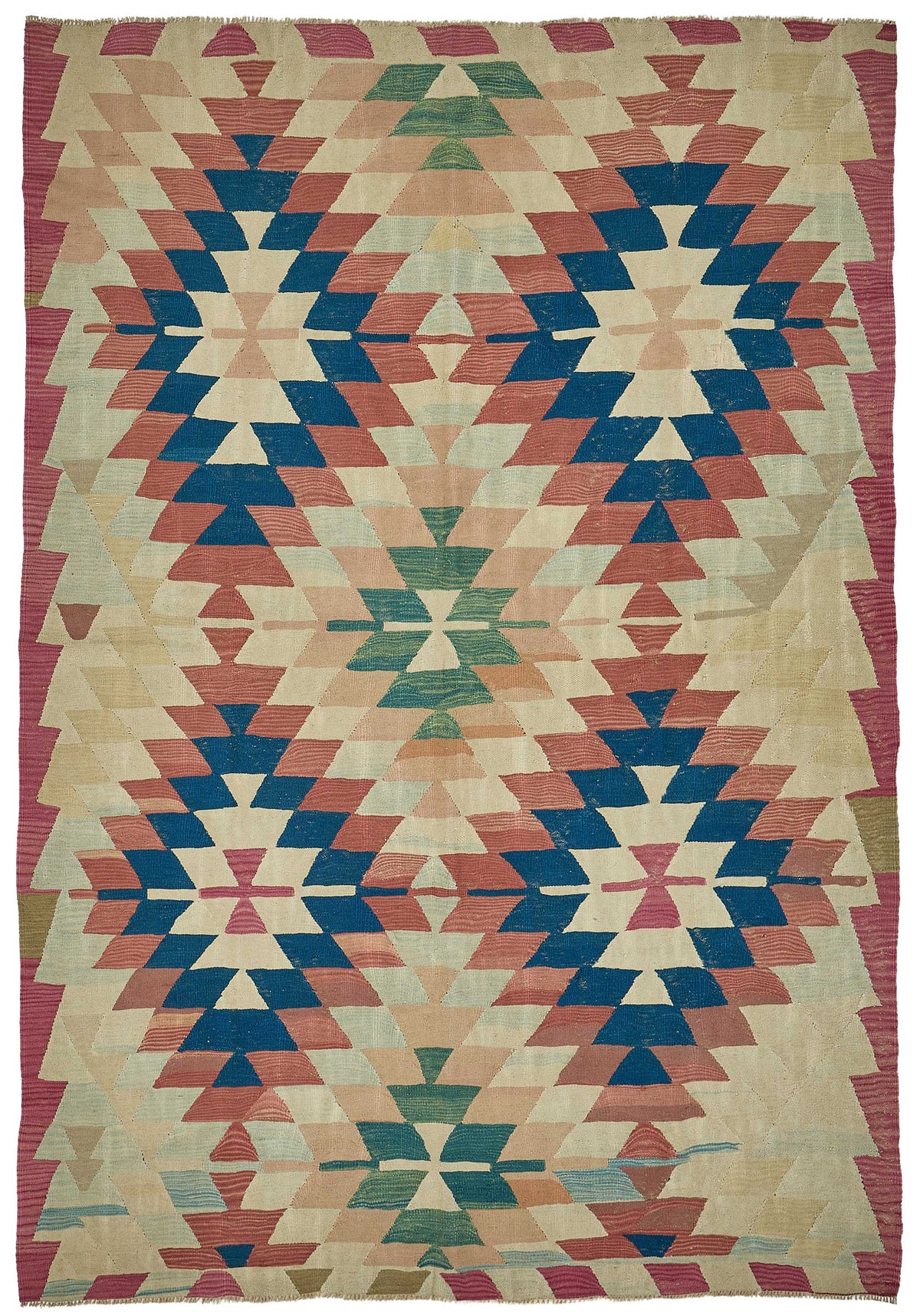 7x9 Handwoven Turkish Kilim Rug - 50607