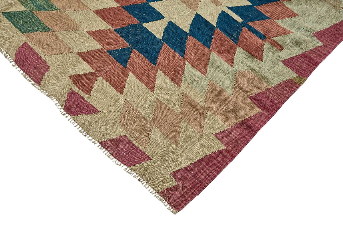 7x9 Handwoven Turkish Kilim Rug - 50607