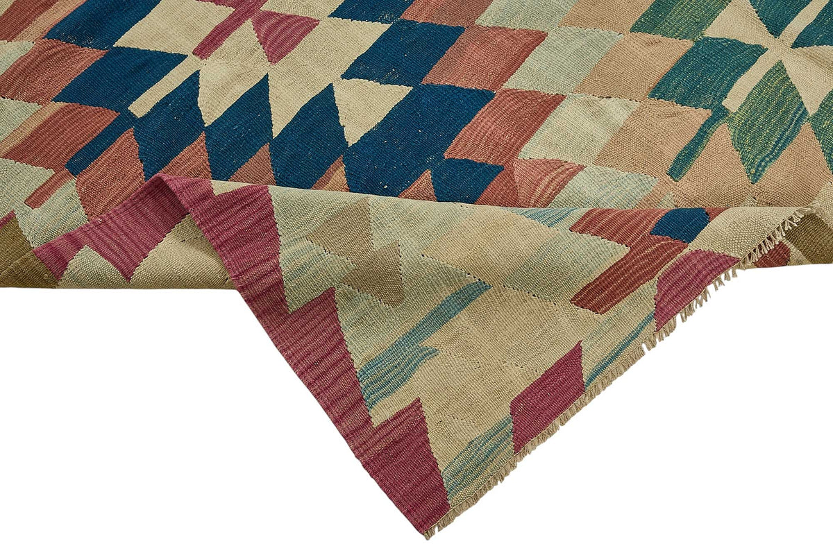 7x9 Handwoven Turkish Kilim Rug - 50607
