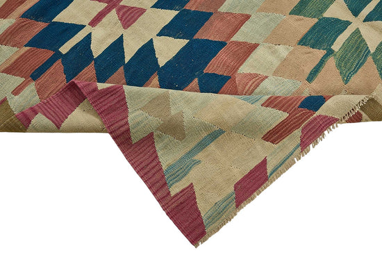 7x9 Handwoven Turkish Kilim Rug - 50607
