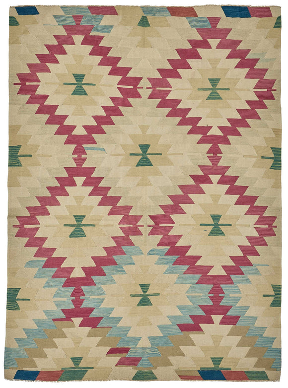 6x9 Handwoven Turkish Kilim Rug - 50608