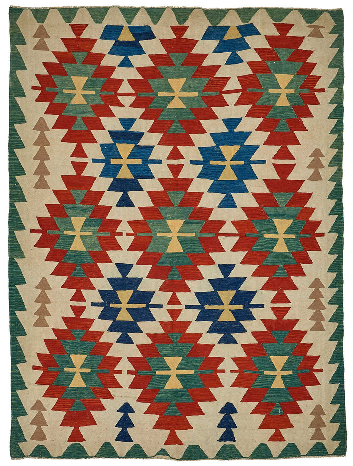 6x9 Handwoven Turkish Kilim Rug - 50609