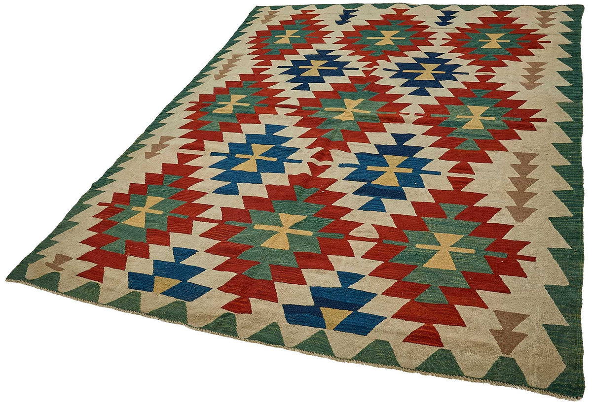 6x9 Handwoven Turkish Kilim Rug - 50609