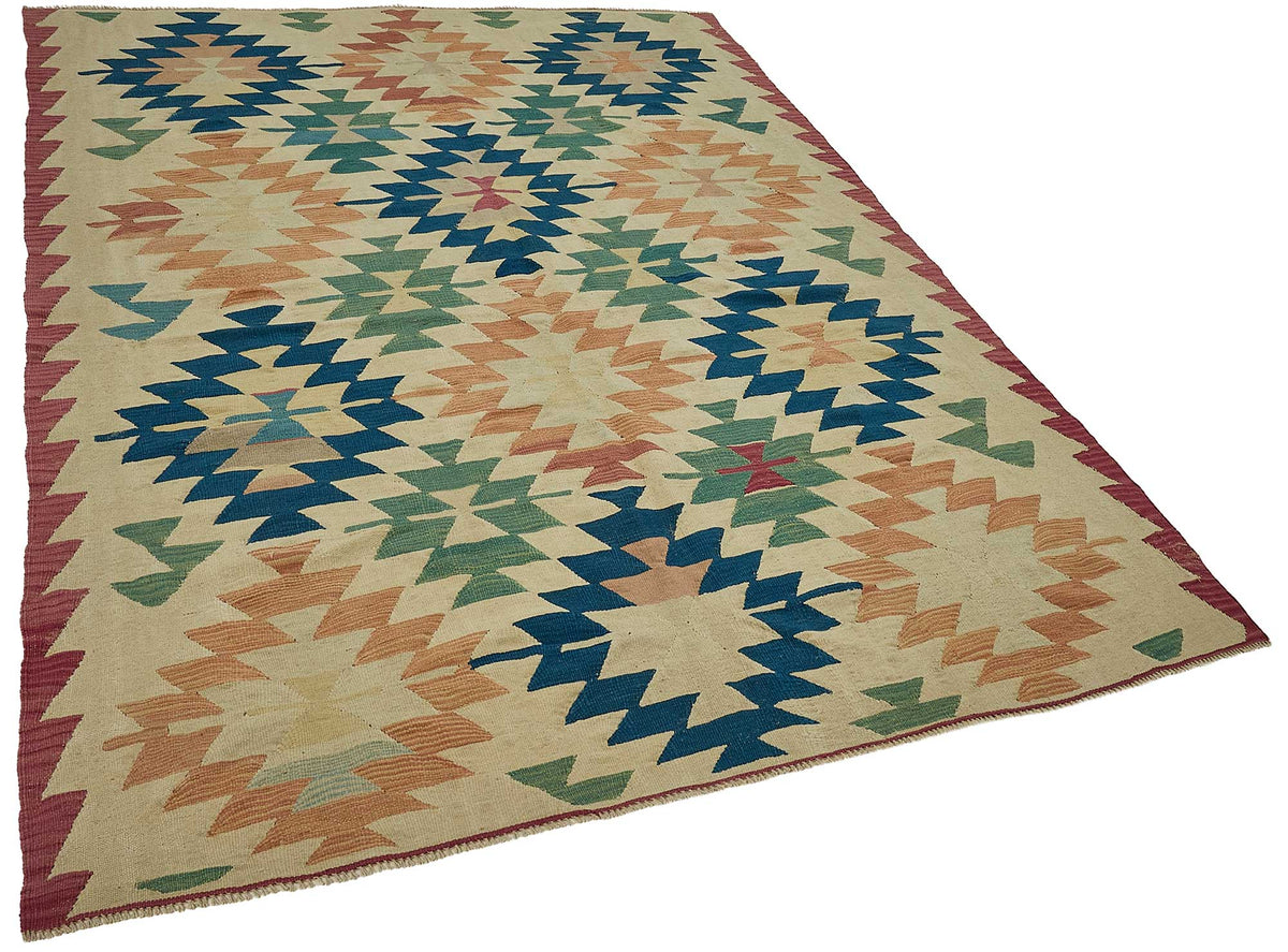 6x8 Handwoven Turkish Kilim Rug - 50610