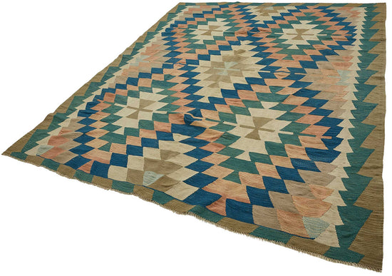 7x8 Handwoven Turkish Kilim Rug - 50611