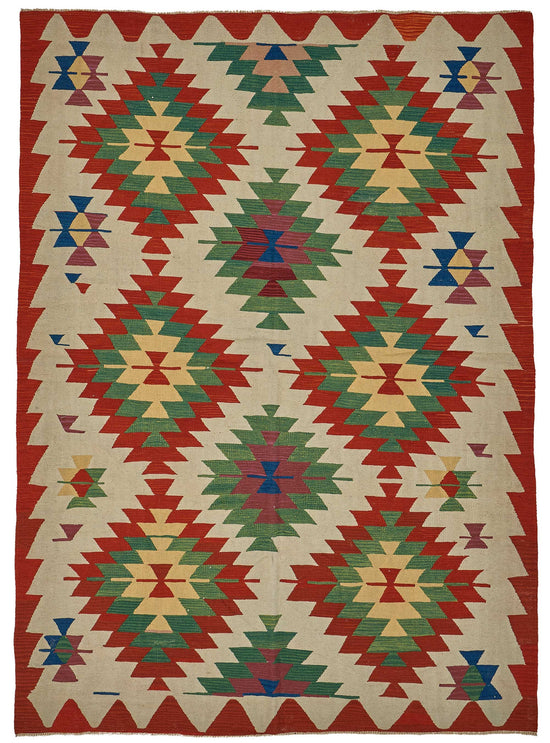 6x8 Handwoven Turkish Kilim Rug - 50612