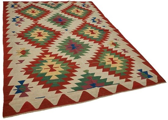 6x8 Handwoven Turkish Kilim Rug - 50612