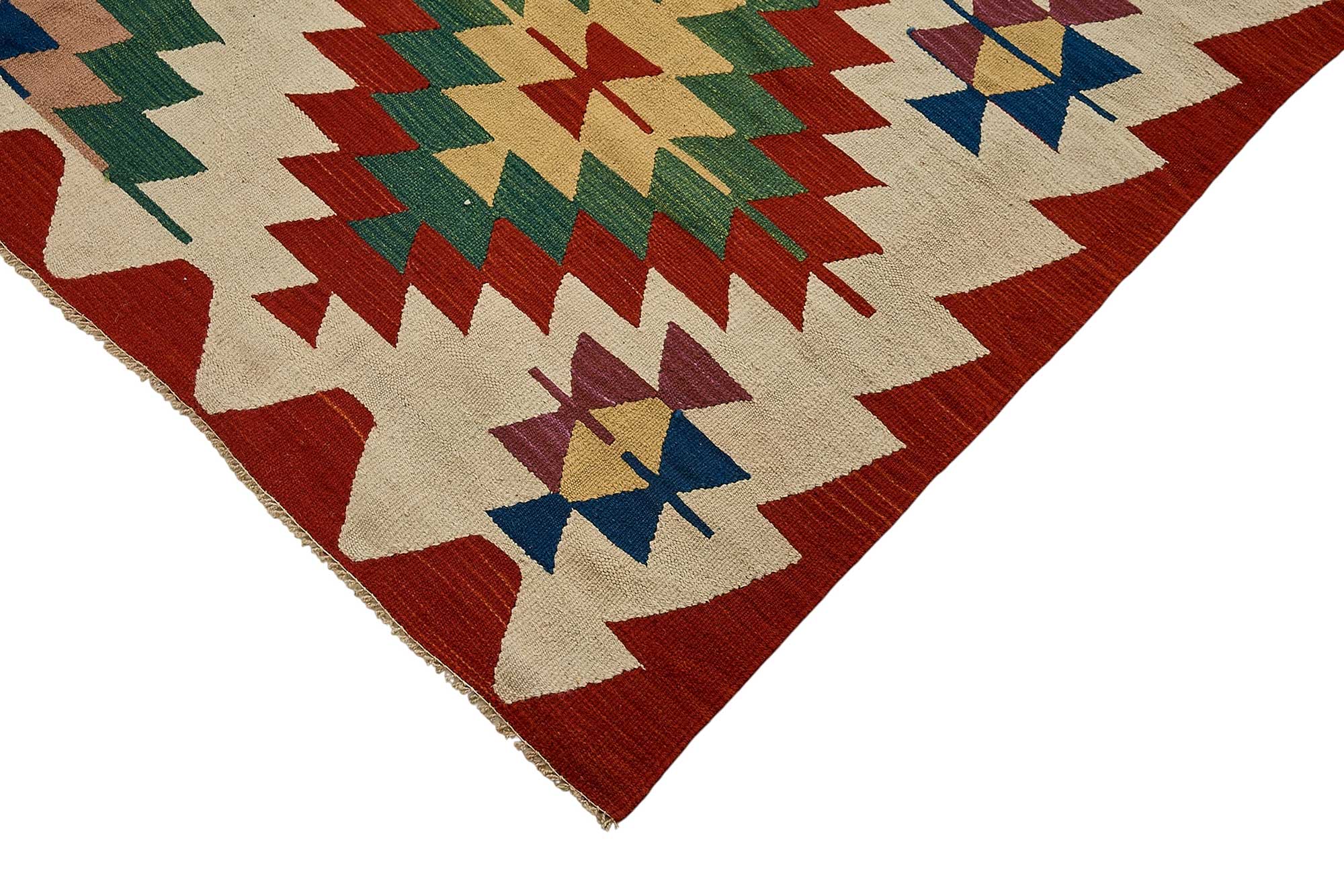 6x8 Handwoven Turkish Kilim Rug - 50612