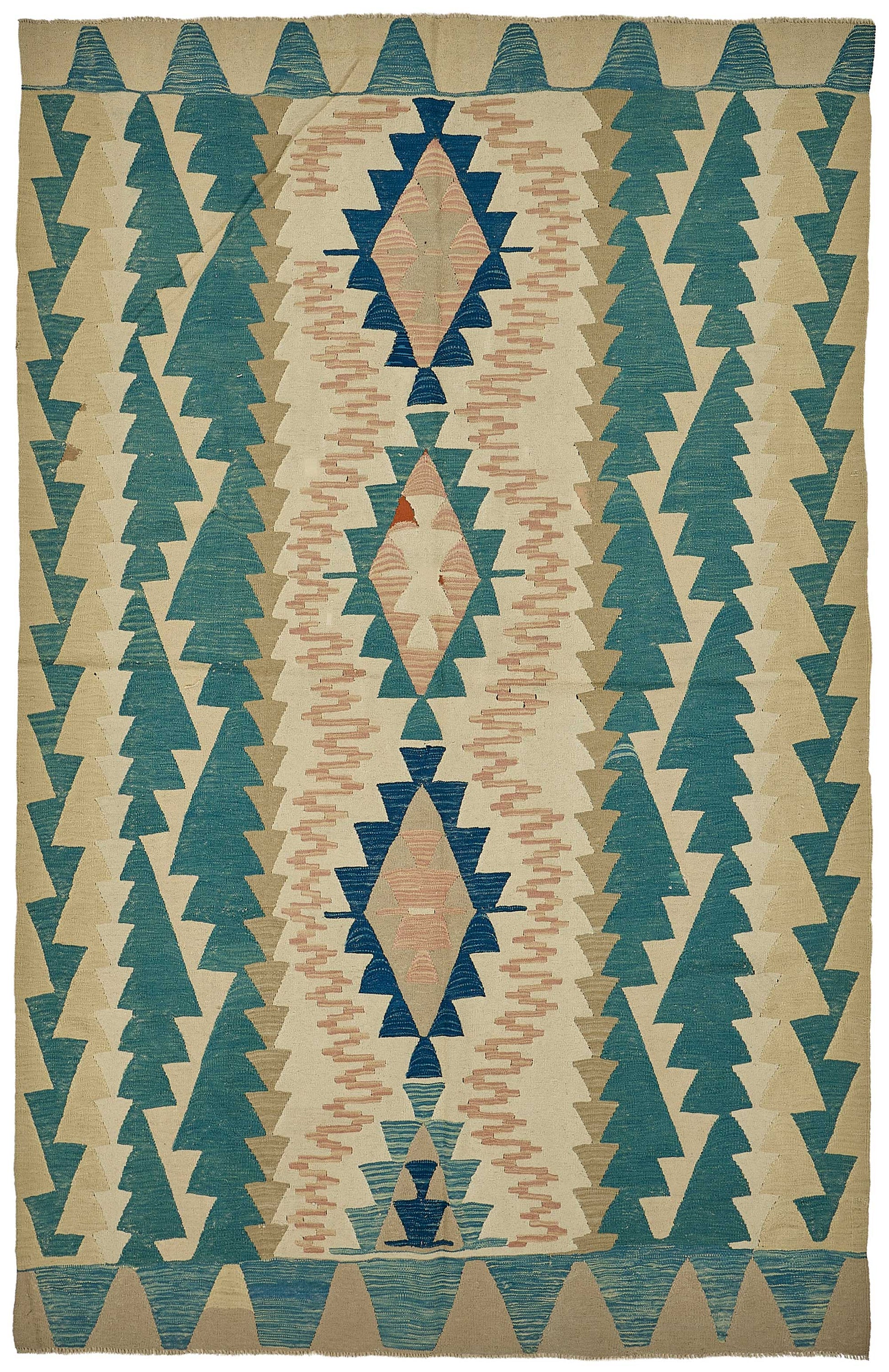 6x10 Handwoven Turkish Kilim Rug - 50613