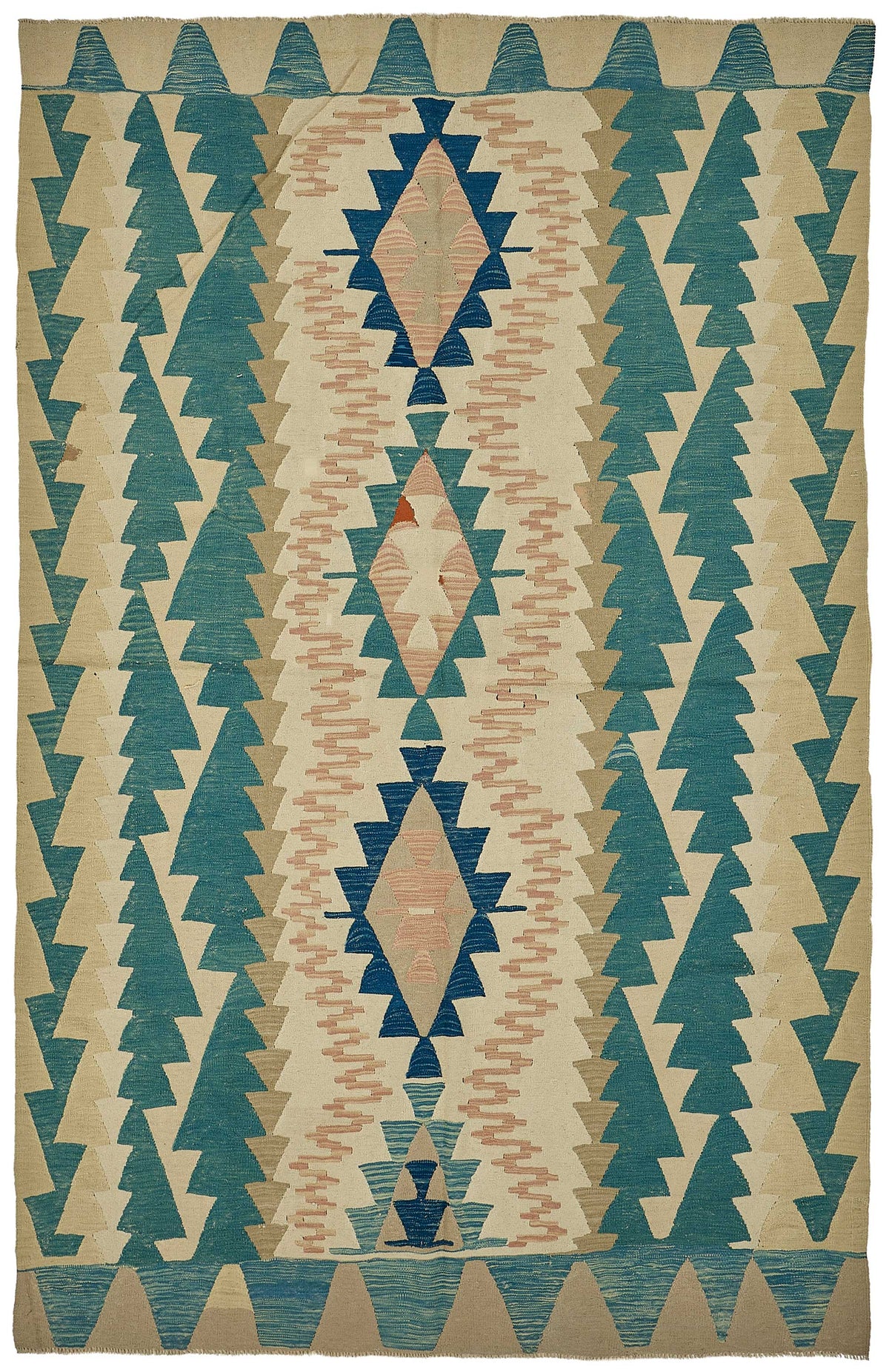 6x10 Handwoven Turkish Kilim Rug - 50613