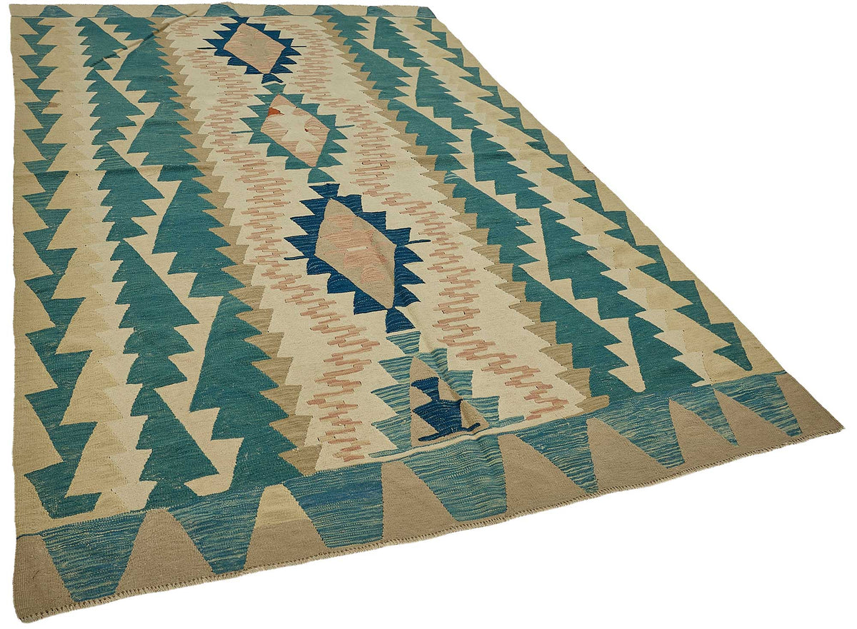 6x10 Handwoven Turkish Kilim Rug - 50613