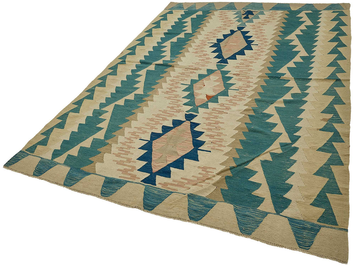 6x10 Handwoven Turkish Kilim Rug - 50613