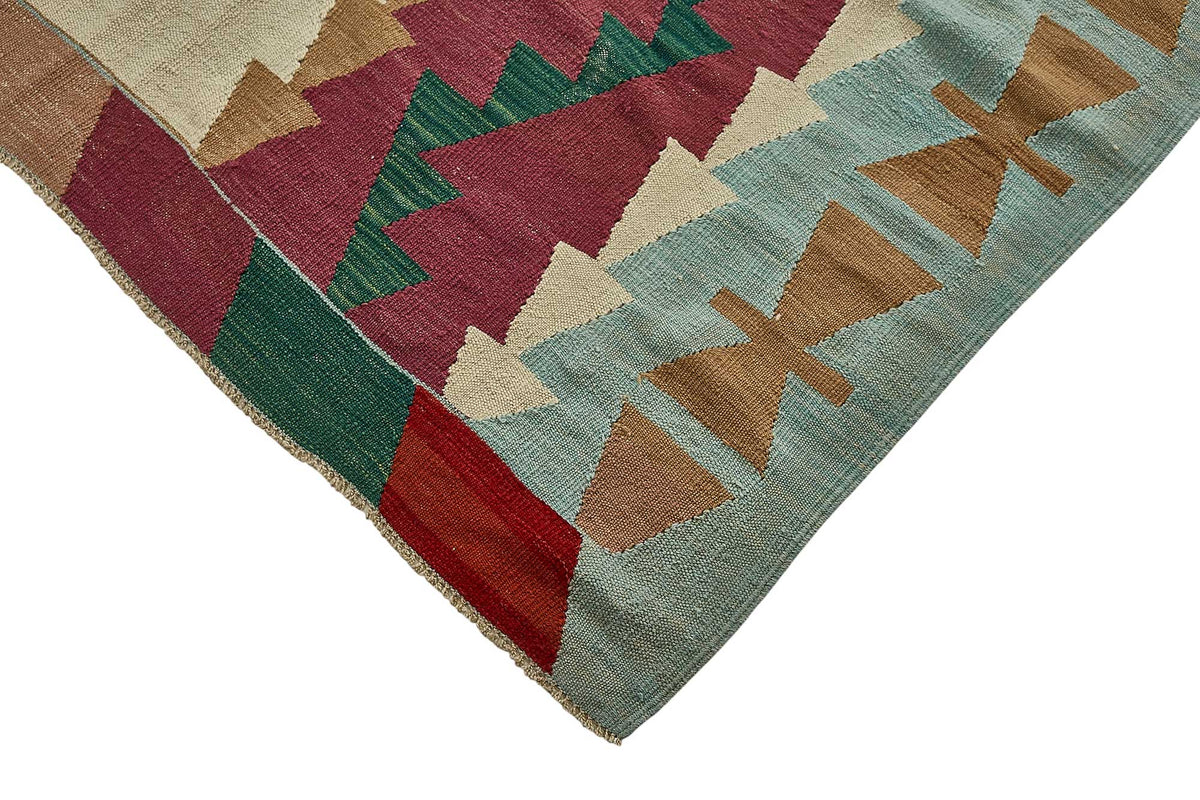 7x11 Handwoven Turkish Kilim Rug - 50614