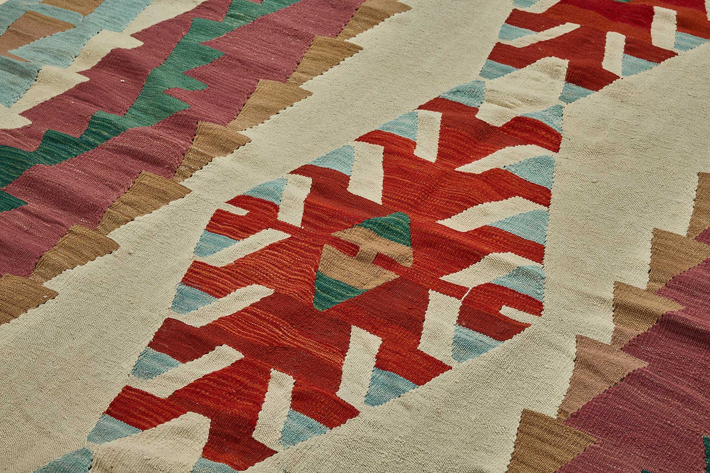 7x11 Handwoven Turkish Kilim Rug - 50614