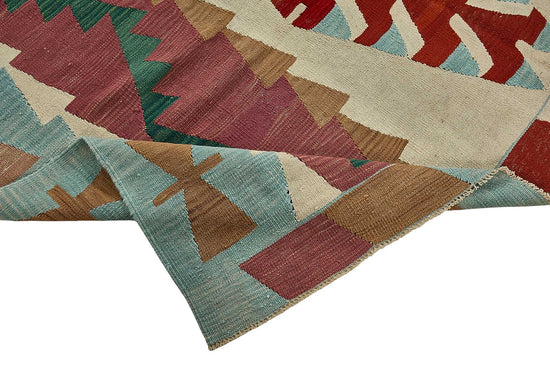 7x11 Handwoven Turkish Kilim Rug - 50614