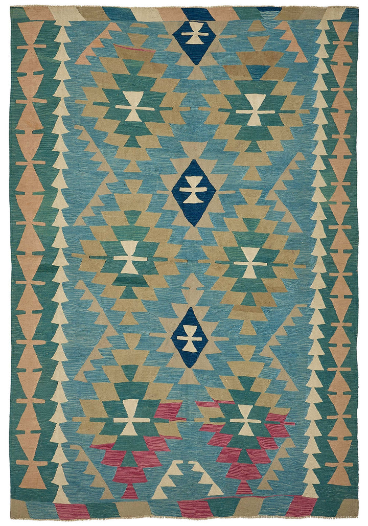 6x9 Handwoven Turkish Kilim Rug - 50615
