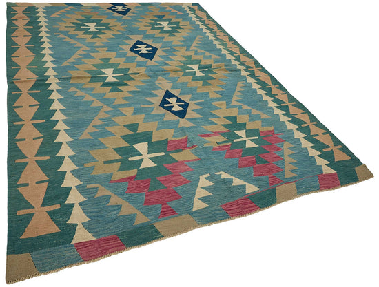 6x9 Handwoven Turkish Kilim Rug - 50615