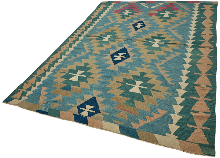 6x9 Handwoven Turkish Kilim Rug - 50615