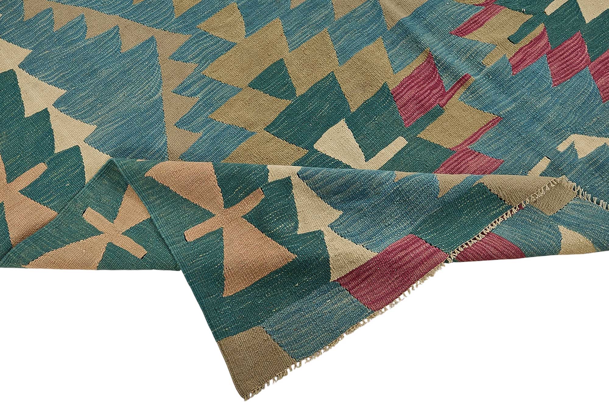 6x9 Handwoven Turkish Kilim Rug - 50615
