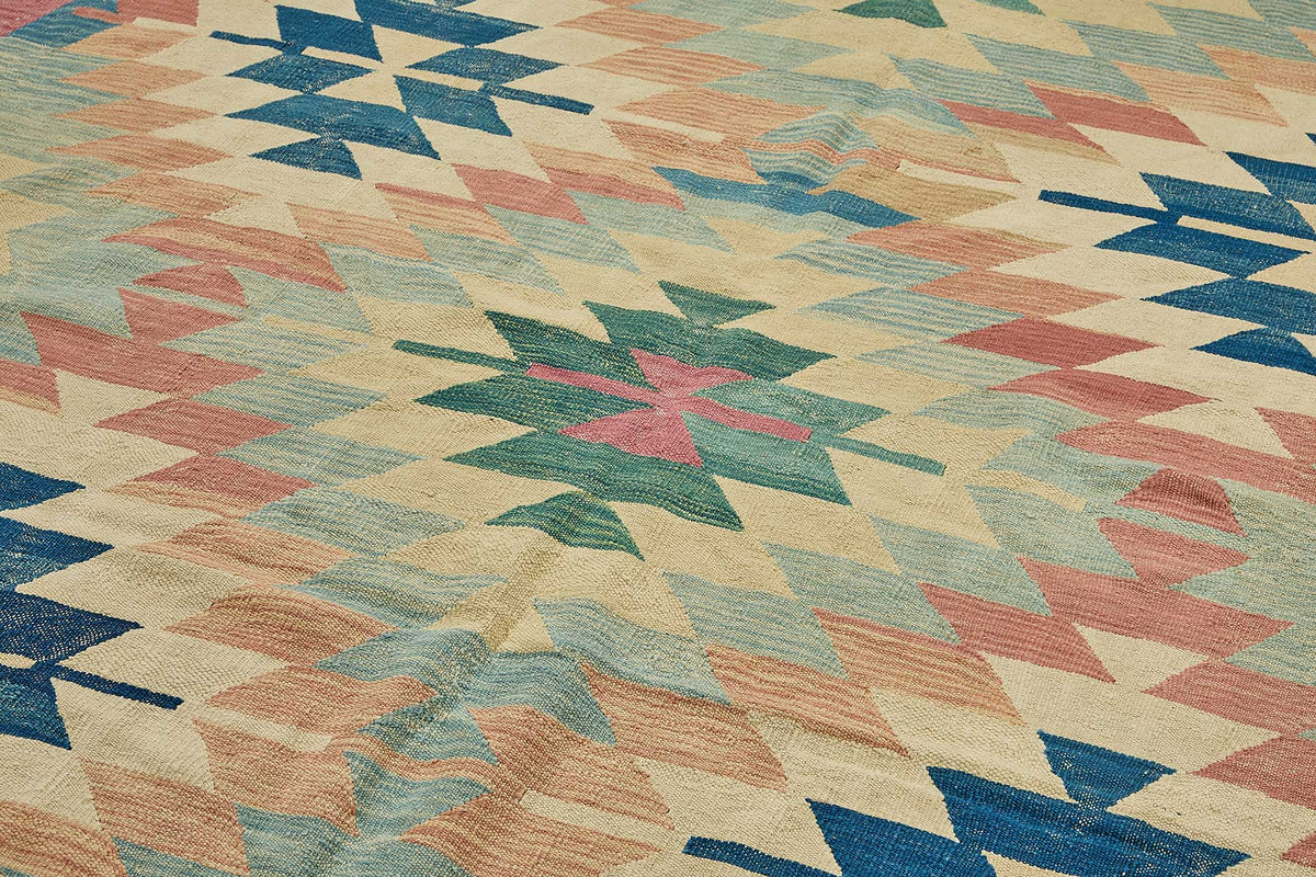 7x10 Handwoven Turkish Kilim Rug - 50616