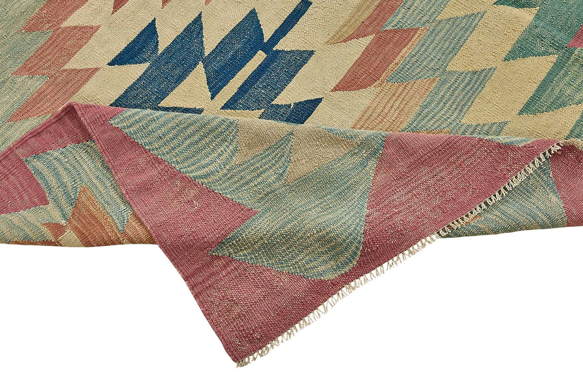 7x10 Handwoven Turkish Kilim Rug - 50616