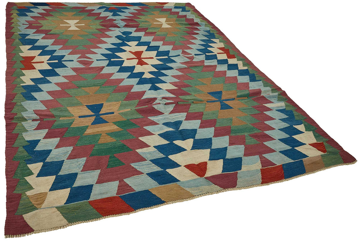 6x8 Handwoven Turkish Kilim Rug - 50617