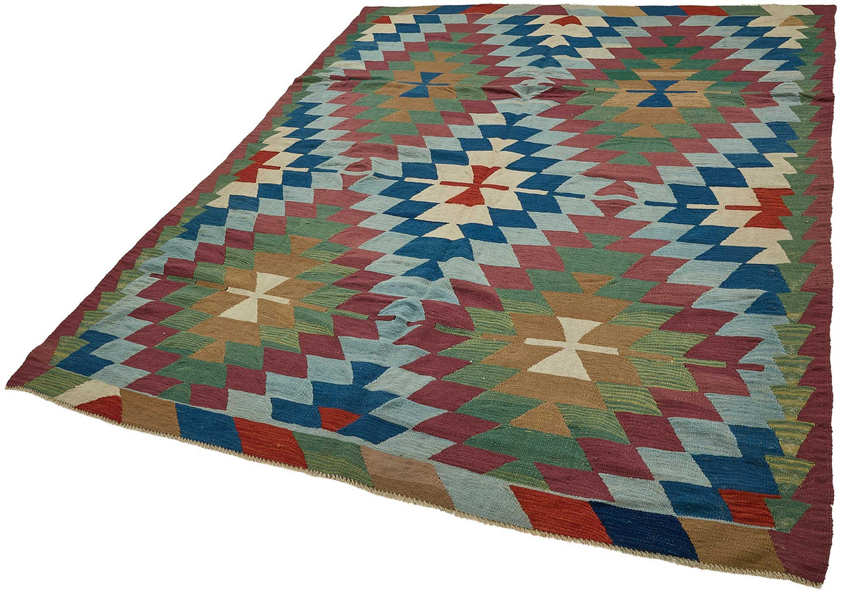 6x8 Handwoven Turkish Kilim Rug - 50617