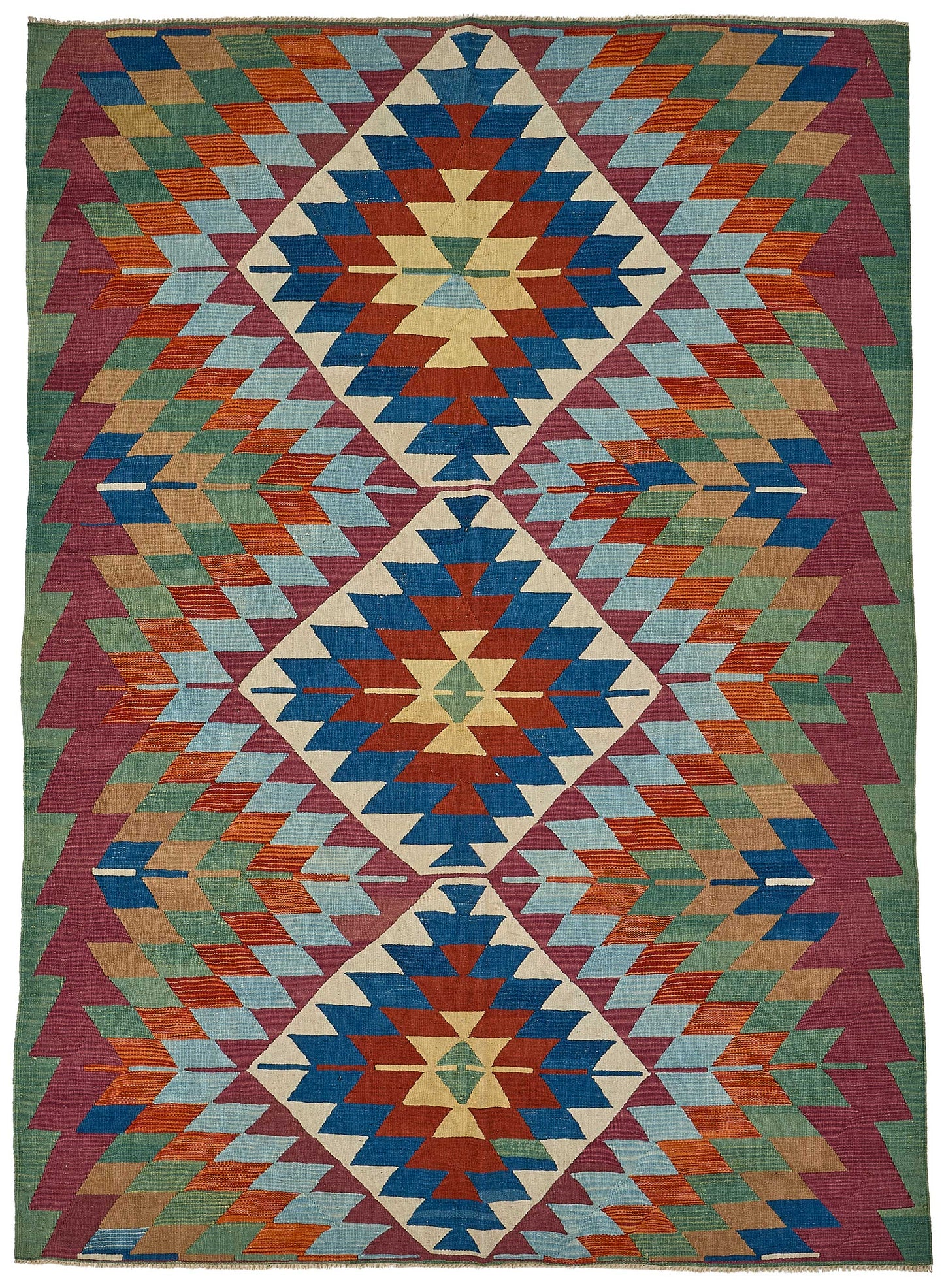 6x9 Handwoven Turkish Kilim Rug - 50620