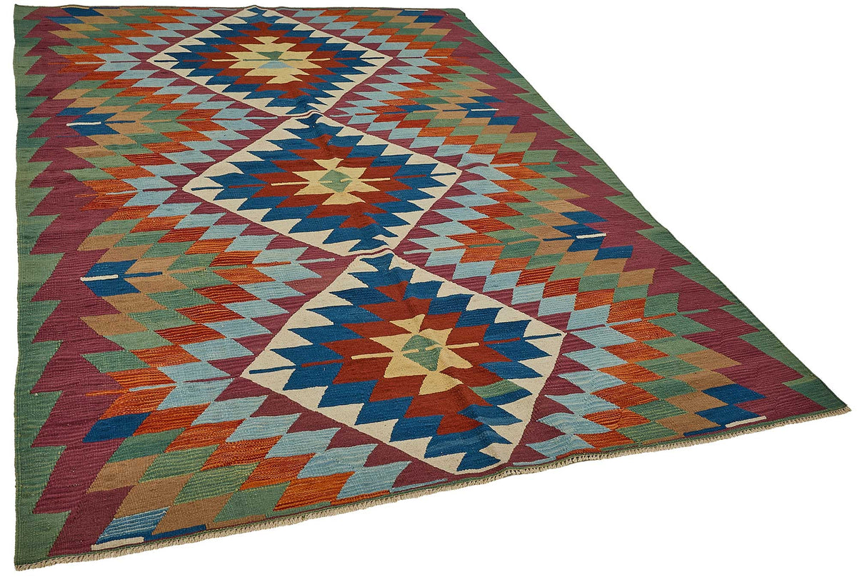 6x9 Handwoven Turkish Kilim Rug - 50620
