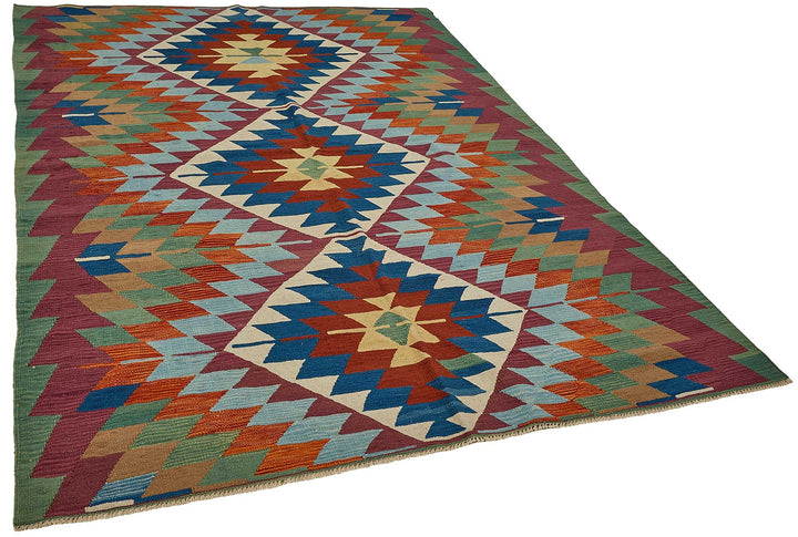 6x9 Handwoven Turkish Kilim Rug - 50620