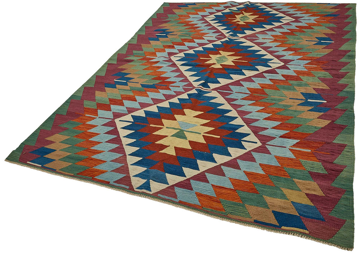 6x9 Handwoven Turkish Kilim Rug - 50620