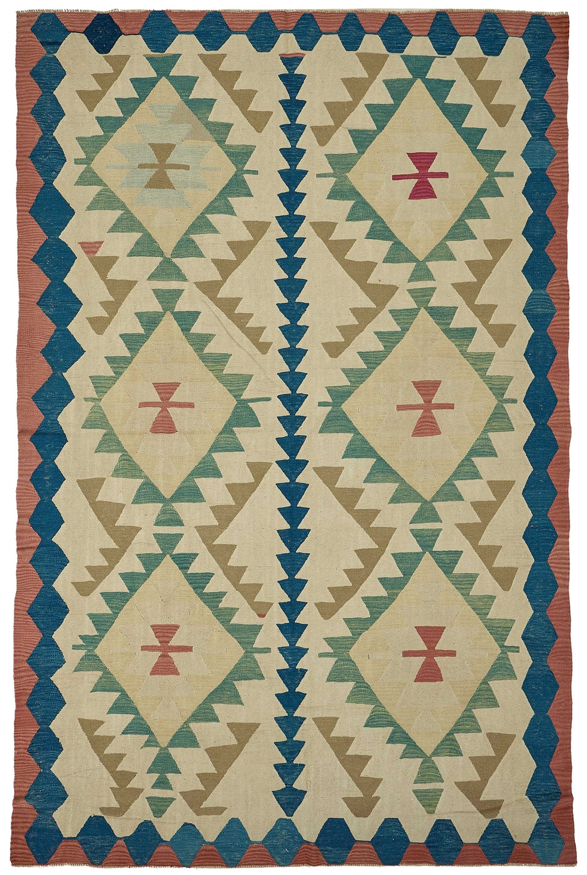 7x11 Handwoven Turkish Kilim Rug - 50621