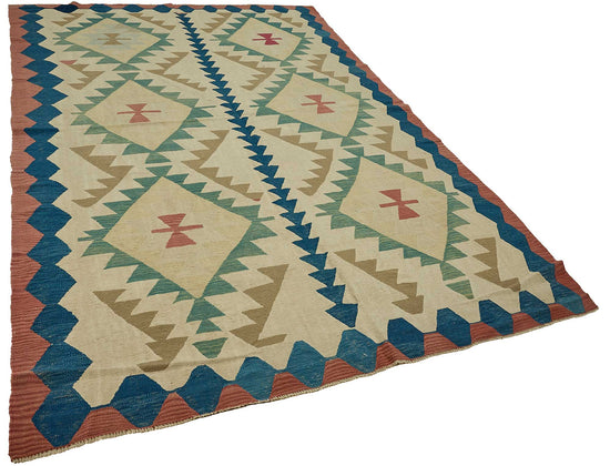 7x11 Handwoven Turkish Kilim Rug - 50621