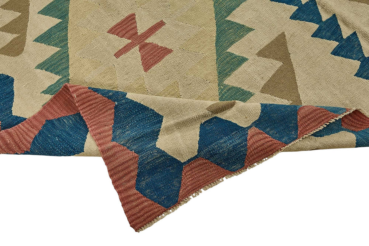 7x11 Handwoven Turkish Kilim Rug - 50621