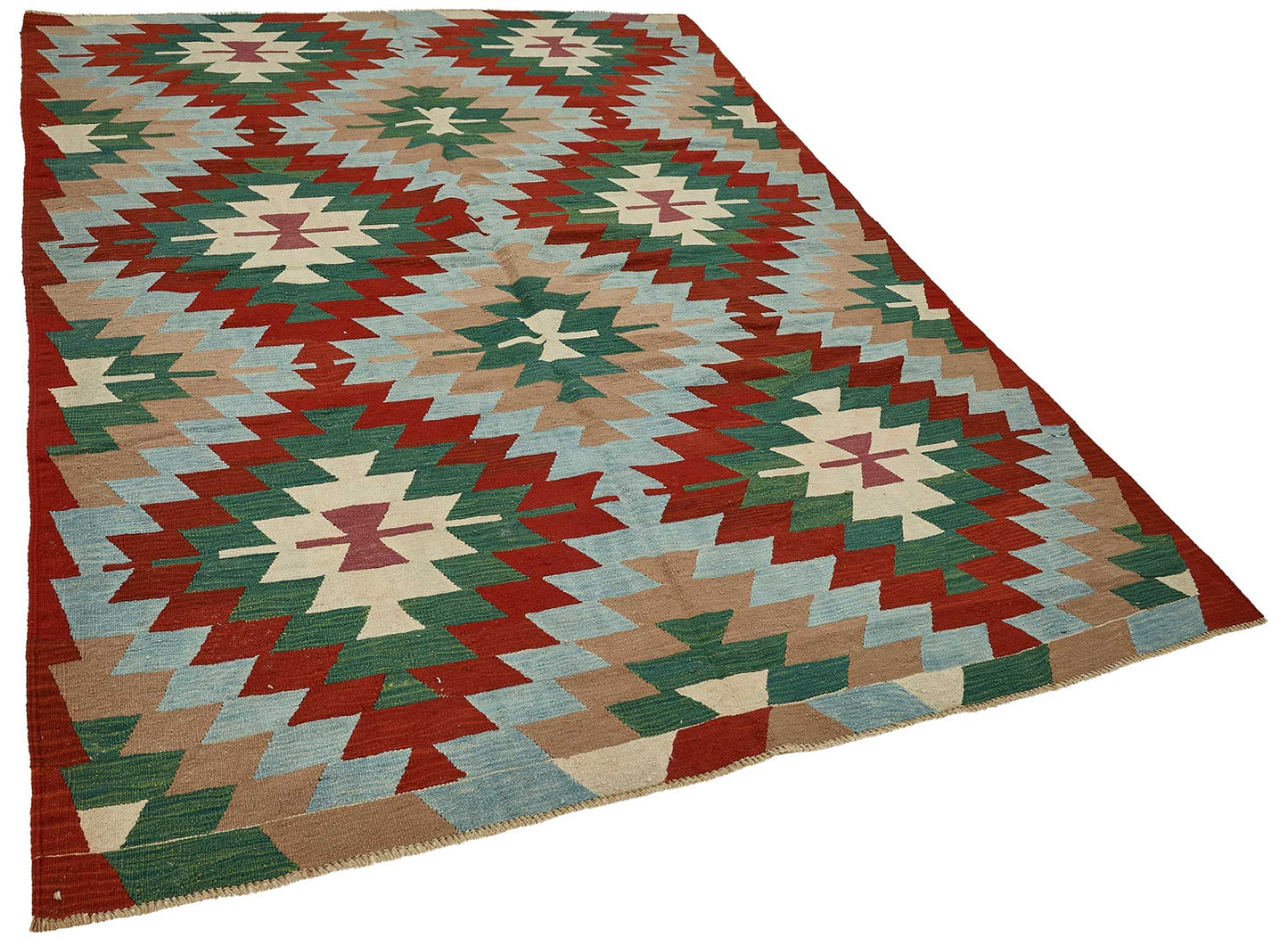 6x9 Handwoven Turkish Kilim Rug - 50623