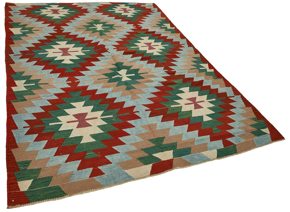 6x9 Handwoven Turkish Kilim Rug - 50623