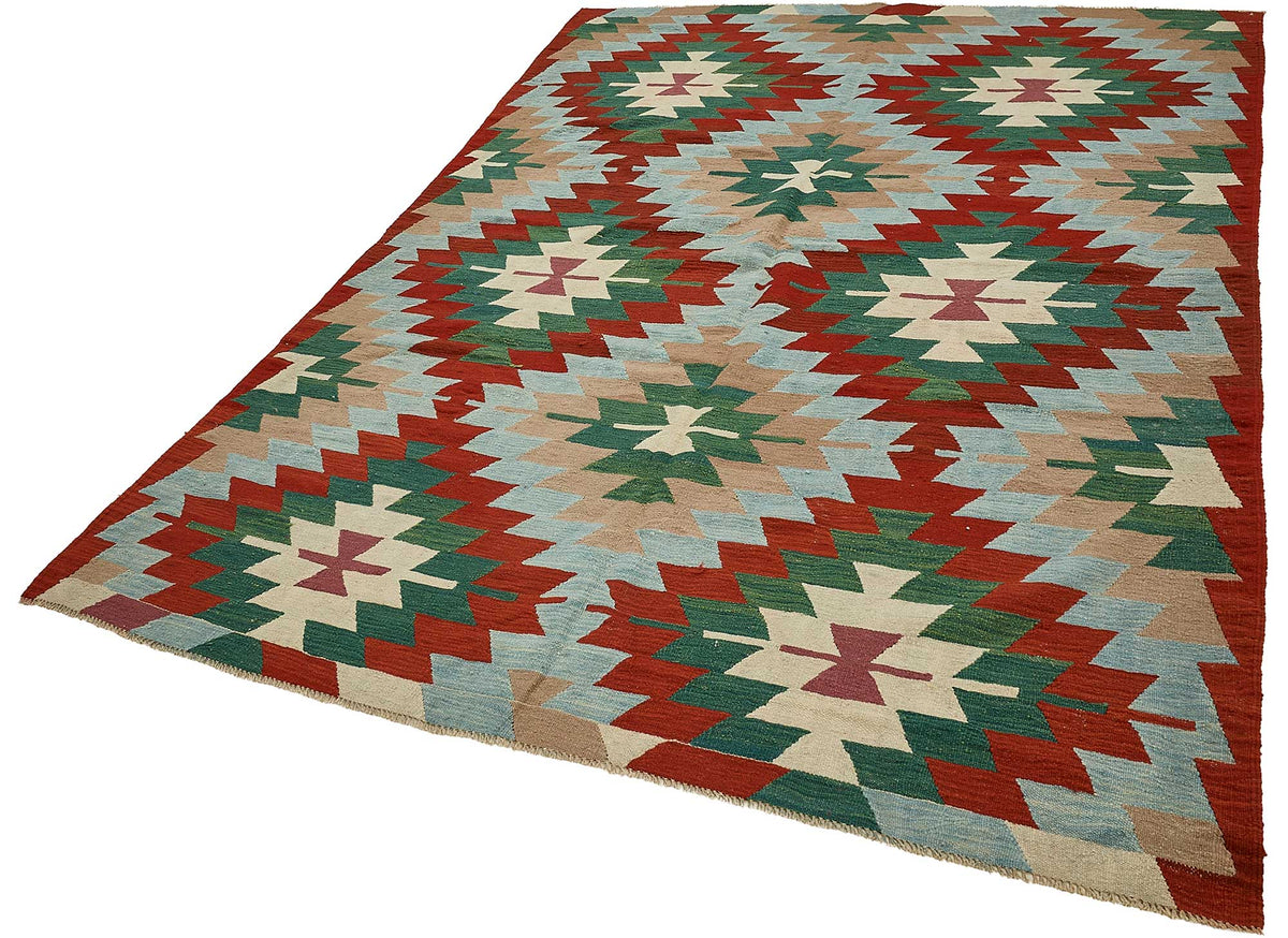 6x9 Handwoven Turkish Kilim Rug - 50623