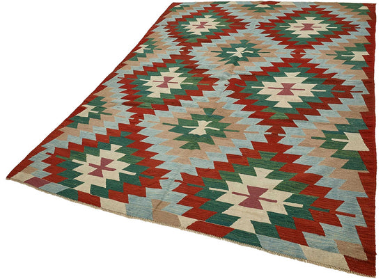 6x9 Handwoven Turkish Kilim Rug - 50623
