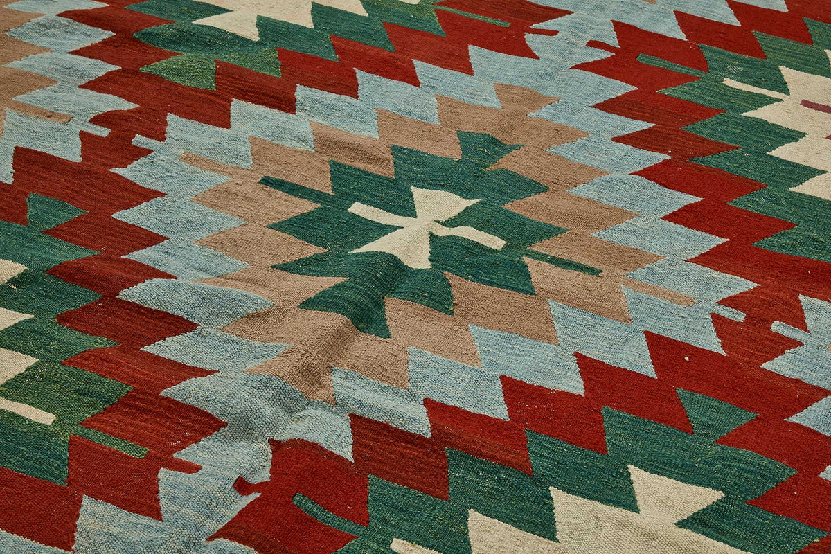 6x9 Handwoven Turkish Kilim Rug - 50623
