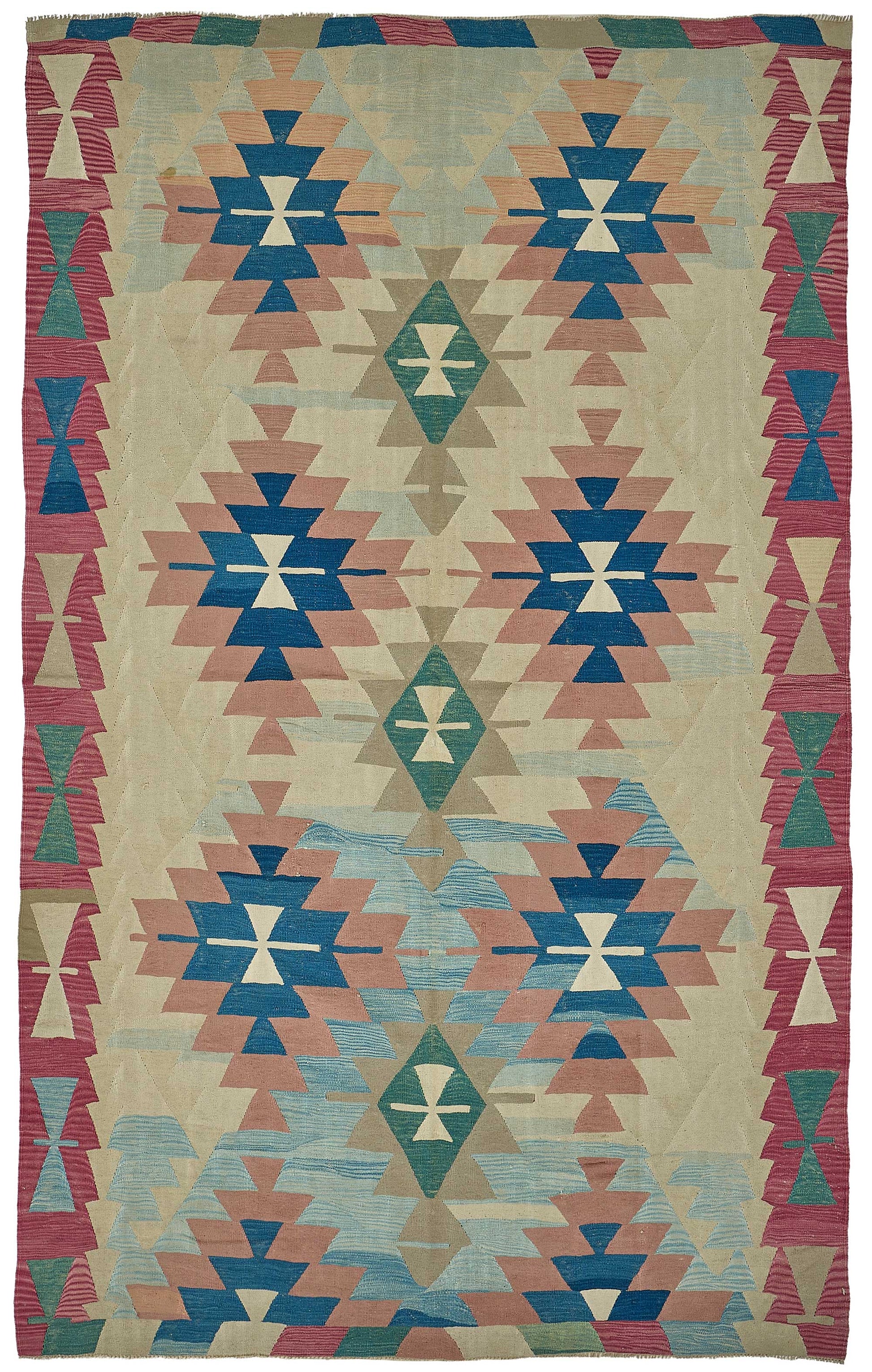 6x11 Handwoven Turkish Kilim Rug - 50624
