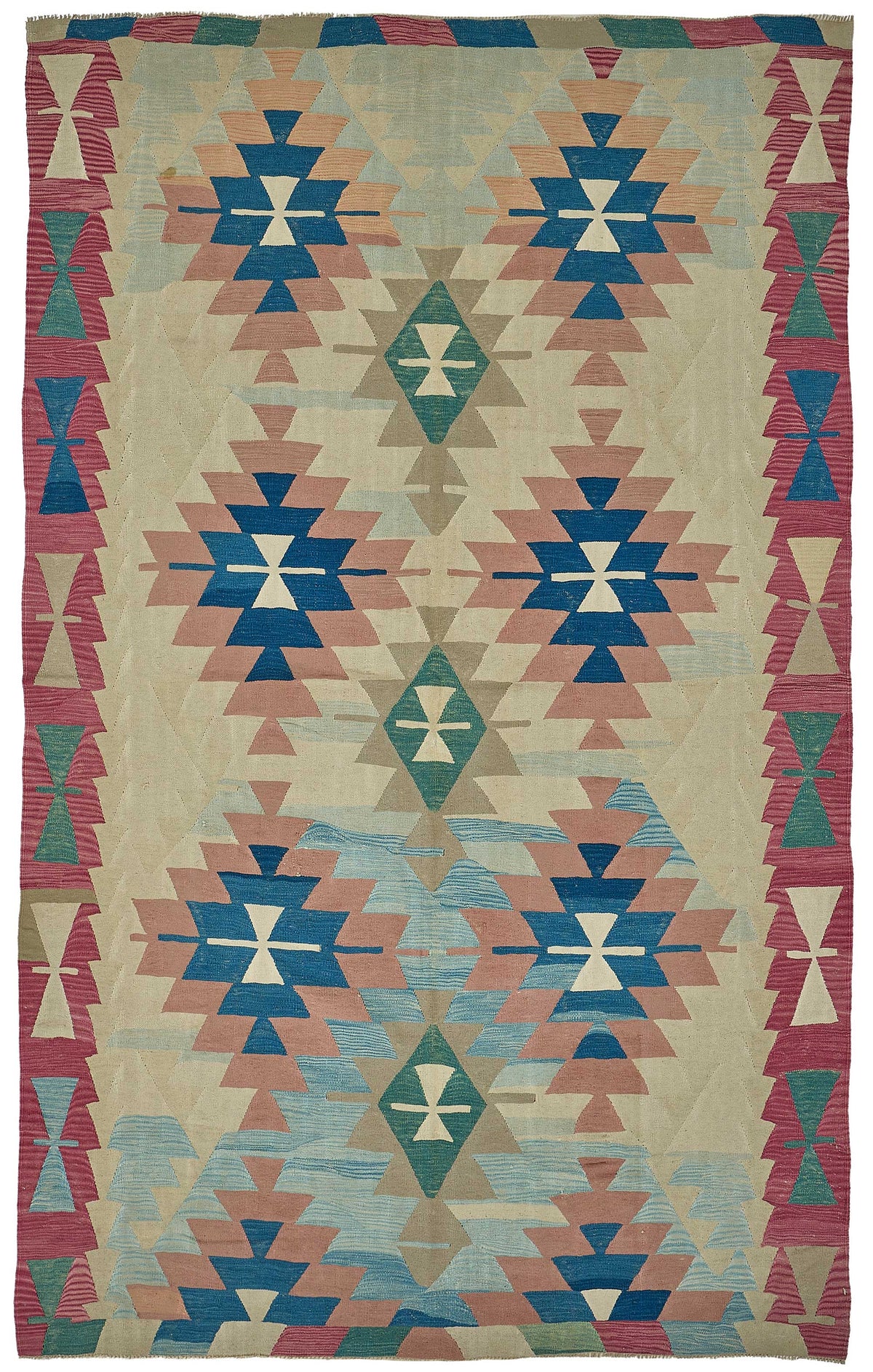 6x11 Handwoven Turkish Kilim Rug - 50624