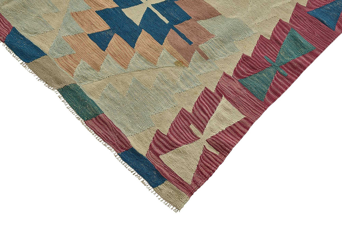 6x11 Handwoven Turkish Kilim Rug - 50624