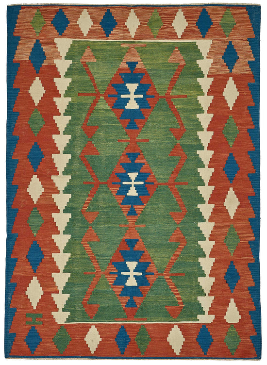 6x8 Handwoven Turkish Kilim Rug - 50626