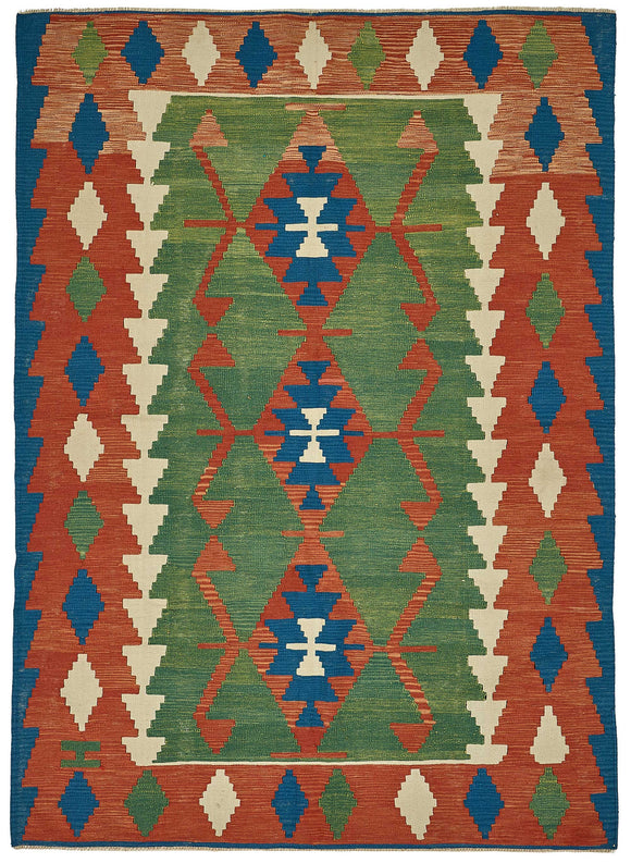 6x8 Handwoven Turkish Kilim Rug - 50626