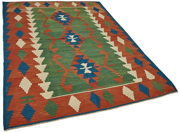 6x8 Handwoven Turkish Kilim Rug - 50626