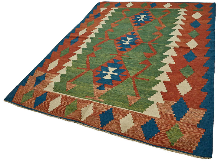 6x8 Handwoven Turkish Kilim Rug - 50626