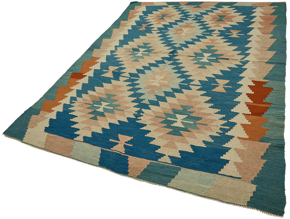 6x9 Handwoven Turkish Kilim Rug - 50628